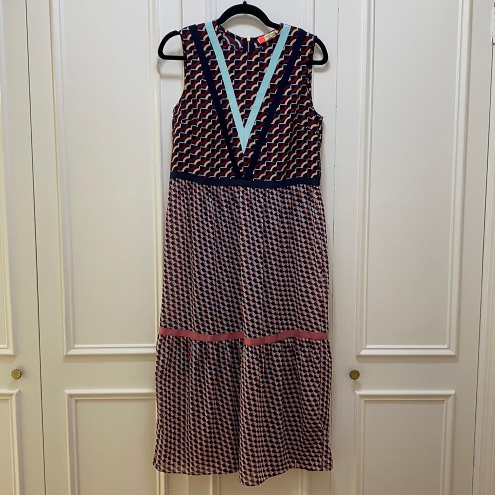 Ted Baker midi patterned dress